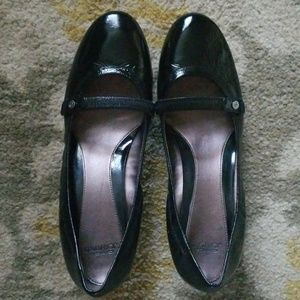 Joan and David slip on wedges